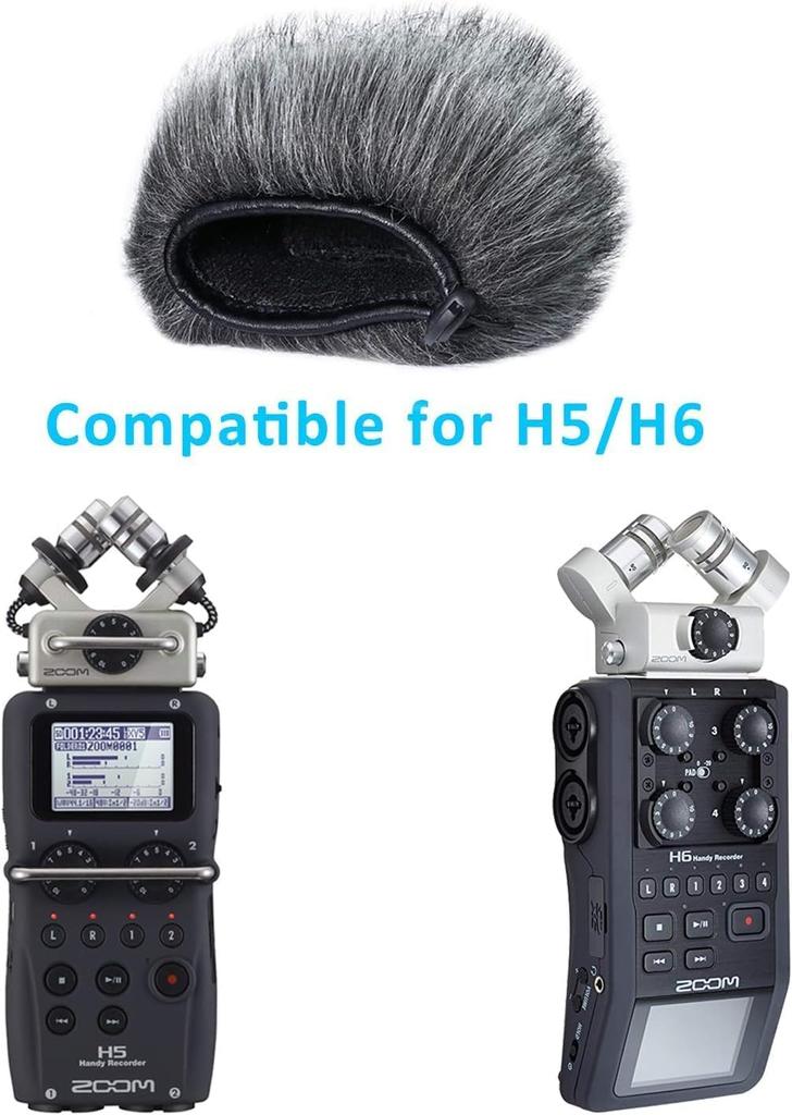 H5 H6 Wind Screen Microphone Wind Muff for Zoom Portable Handheld Recorder