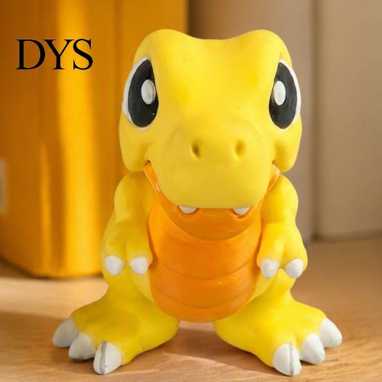 Flexible Jointed Action Figures 3D Printed Articulated Cute T?Rex Dinosaur Fidget Toy, Joint Stocking Stuffers for Boys Figure, Bite?Finger