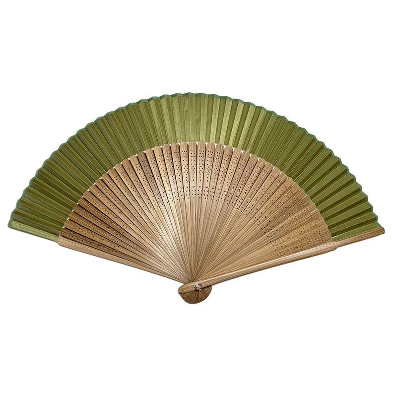 Short Folding Fan Female Simple and Elegant Fan Chinese Style Cheongsam Catwalk Folding Fan Ancient Style Bamboo Fan