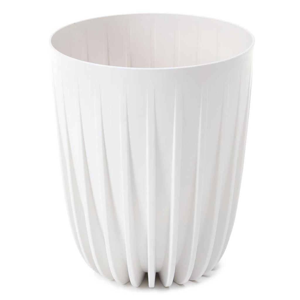 Donica Stripped Eco Recykling Biała