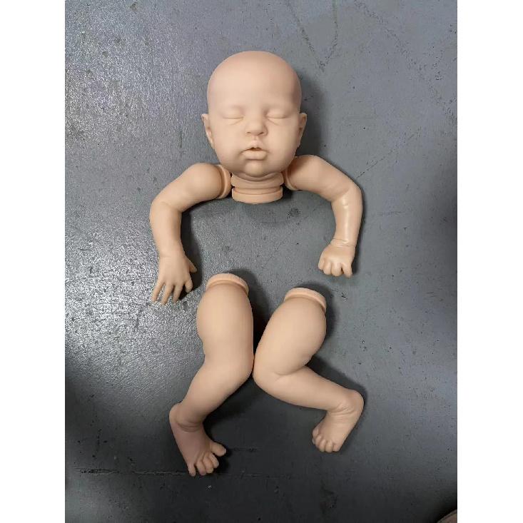 NPK 20inch Reborn Unfinished Unpainted Doll Kit Teddy DIY parts with Cloth Body Fresh Color Soft Touch 50CM белый