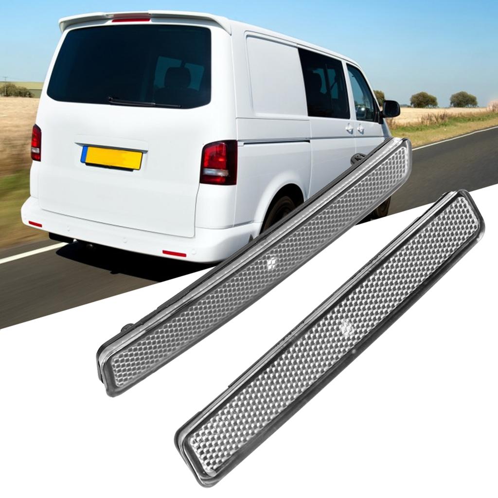 Par Bakre Støtfanger Reflektor Monteringslys Passer for T5 Transporter 20033011 7E0945105Hvit