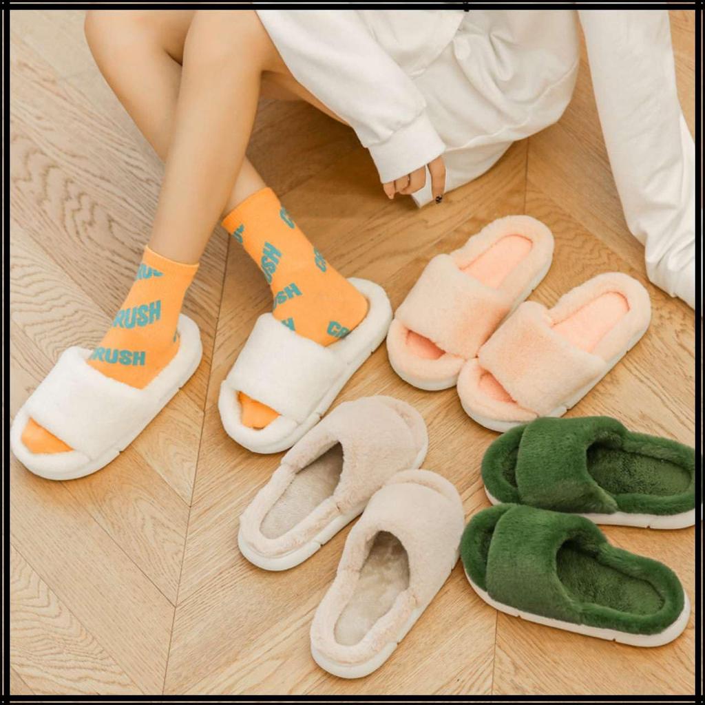 White Fang Fluffy Cross Design Indoor One Size Fits RS015 Slippers, Use, All, Cute, Women's (Pink)