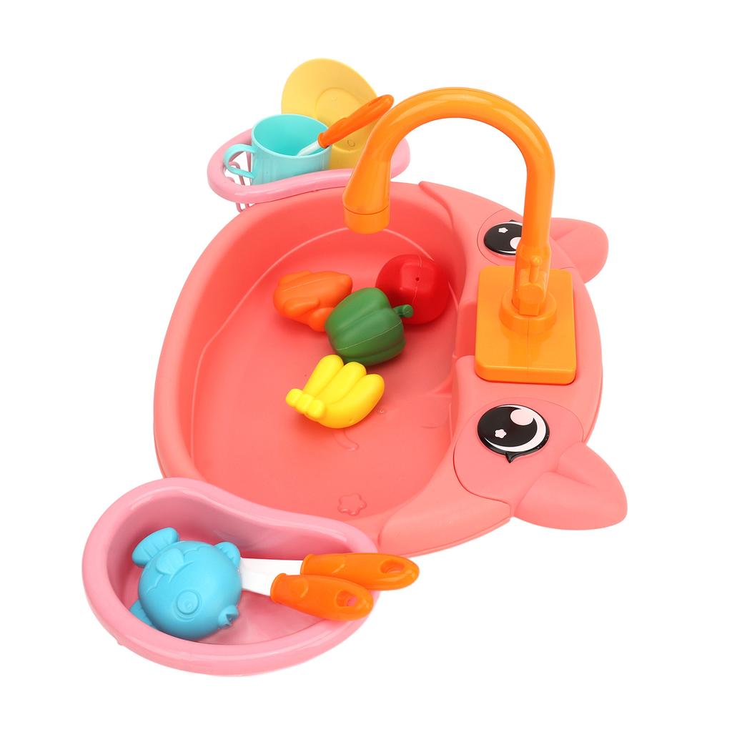 Lave-vaisselle de cuisine électrique Jouets Simulation Eau Circulante Innovante Évier de cuisine interactif Jouets pour enfants Cadeaux