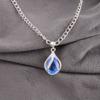 Natural Tanzanite Gemstone Zircon Pendant  925 Solid Silver Jewelry Women Gift CZP-7-18