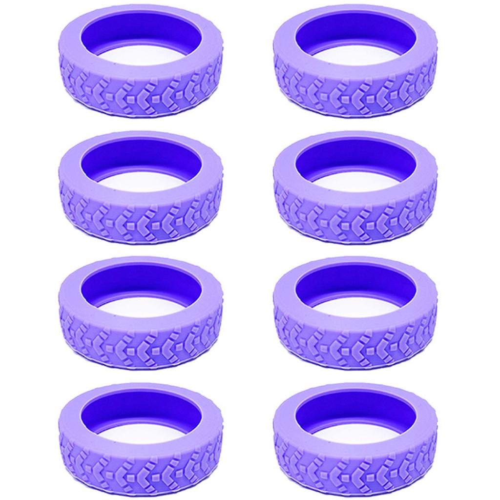 8PCS Silicone Luggage Wheel Protectors Protect Your Suitcase and Reduce Rolling Noise