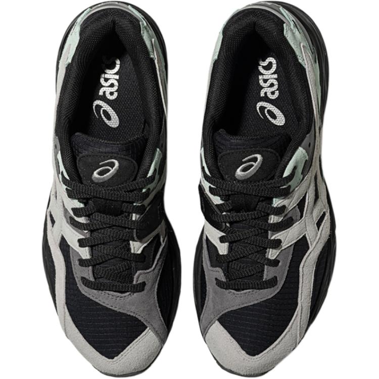 Asics Gel-Mc Plus Fabric Cow Split Leather Comfortable Fashion Non-Slip Wear-Resistant Low-Top Casual Shoes Unisex Sneaker Black Gray 1203A871-001