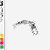 Nordic Style Fishbone Keychain: Creative Backpack Charm & Small Pendant