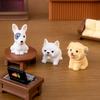 Car Desktop Mini Ornament Micro Landscape Creative Cute Realistic Little Dog Figurine
