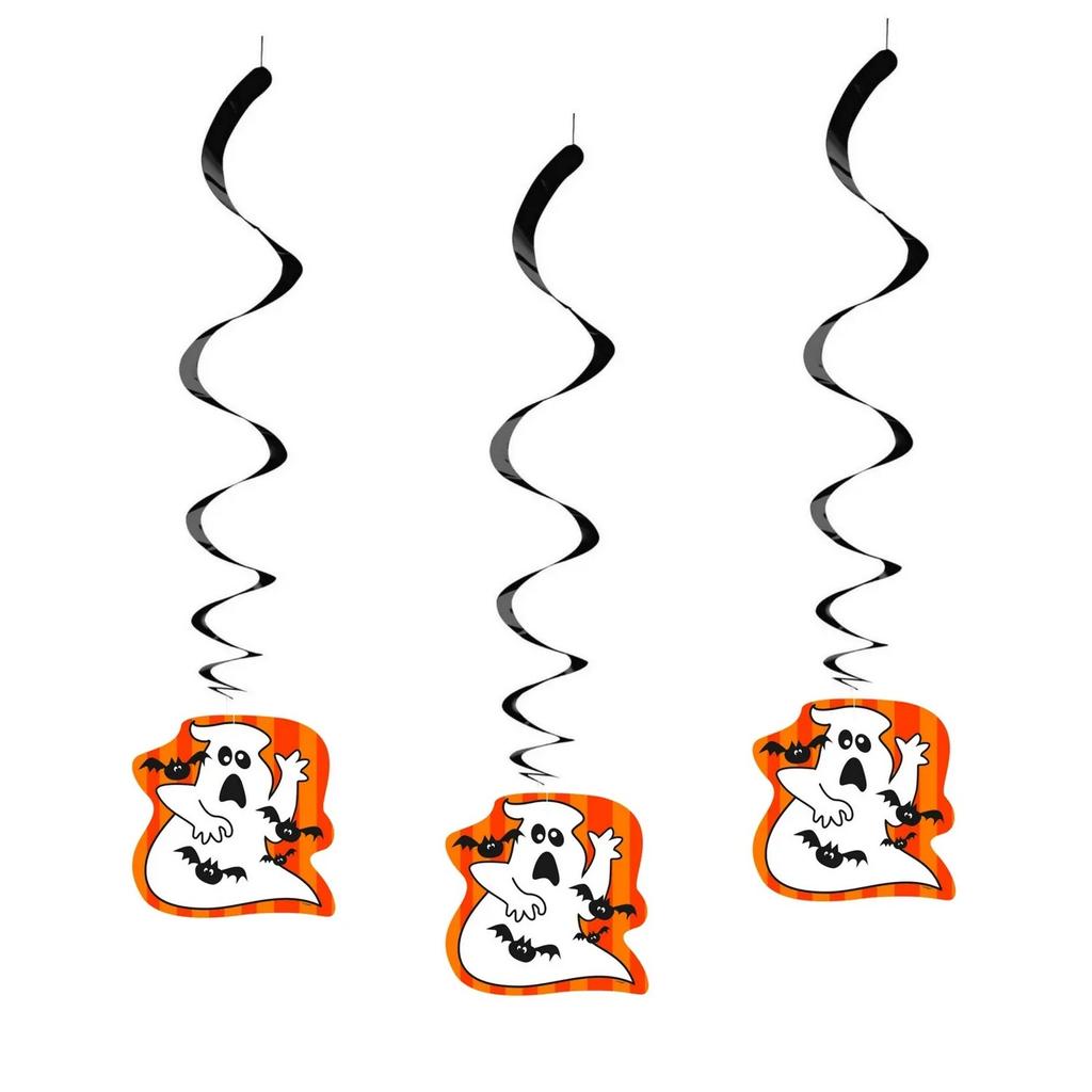 Unique Party Bat And Ghost Halloween Streamers (Pack of 3)