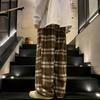 Spring And Autumn New Fashion Plaid Casual Pants Everyday Versatile Wide Leg Straight Pants Loose Casual Sports Pants Large Size