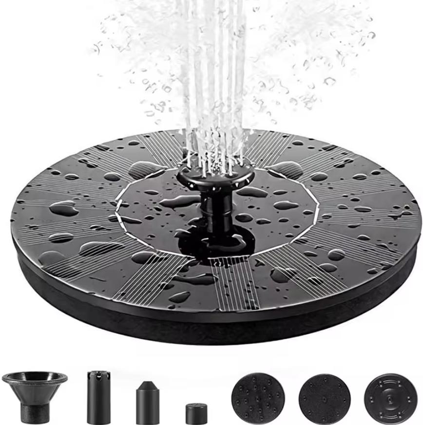 

Солнечный фонтан с 6 насадками 1 Вт/1,4 Вт/2,5 Вт Подходит для садов, поилок для птиц, прудов, бассейнов, аквариумов на открытом воздухе и во дворе