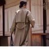 Spring New Models Are Now Popular In Plain Shipping, Twill Three-dimensional Silhouette Lapel, Medium and Long Trench Coat, Women's