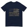 Dad Grandpa Veteran Great Grandpa Fathers Day Usa Flag TShirt