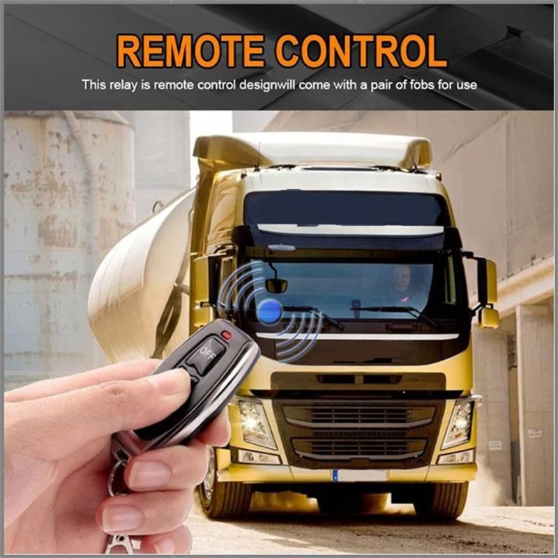 Waterproof 12V Battery Cut Off Switches Relays 240A 360A Remote Controlled High Current for Vehicles & Marine Applications