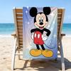 1pc Mickey12 Beach Towel with Custom Name, Beach/Swimming/Bath/Picnic/Camping Towel, Suitable for Seaside Beaches