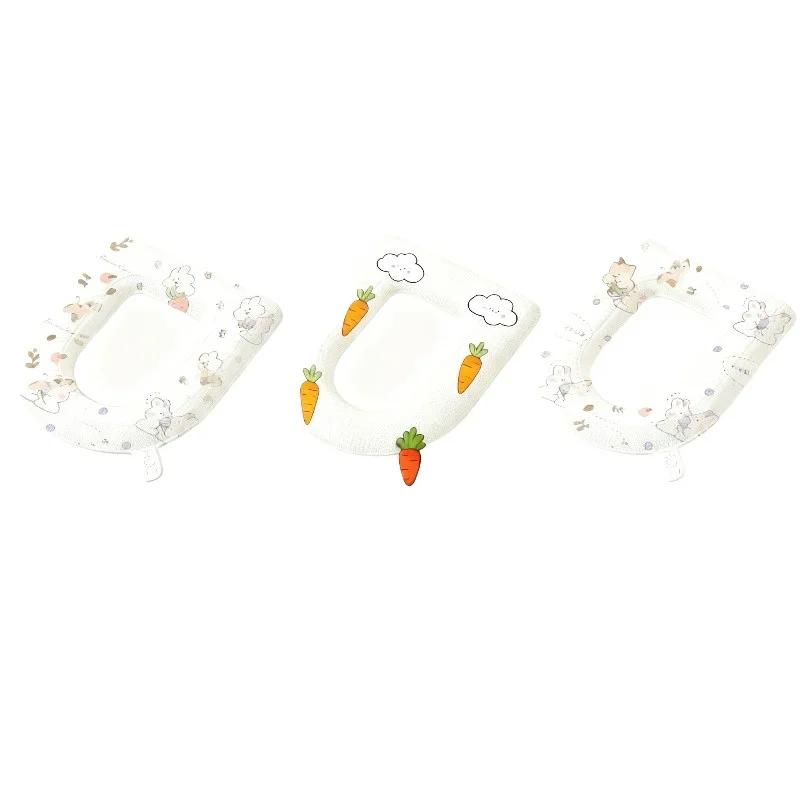 Waterproof Non-Slip Toilet Seat Cushion - Foam Silicone Material Universal Size Washable All Year Round Home Bathroom Essential