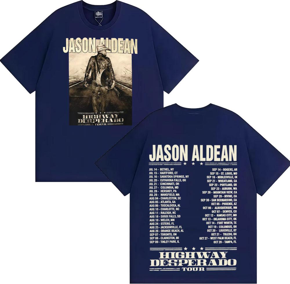 90s Vintage Try That in A Small Town T Shirt Jason Aldean Country Music T-shirt Men's Harajuku Hip Hop Punk 100% Cotton T-shirts