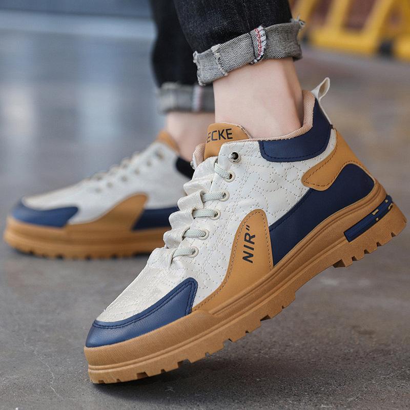 

Martin boots men s new casual fashion sports shoes waterproof lace-up casual shoes splicing platform shoes 39-41 чорний