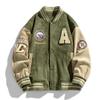Baseball Jacket Men Fashion Embroidered Jackets Coats High Street Outwear Man Bomber Jacket Hip Hop Clothing Top