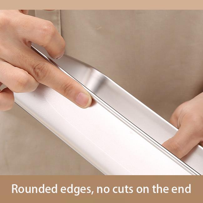 Stainless Steel Crisper Food Grade Refrigerator Organiser Freezer with Lid Seal Box Food Dumpling Container