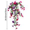 1PCS Artificial Fake Morning Glory Hanging Flowers Lifelike Outdoor Decor Garden Wall Hanging Plants Wedding Decoration