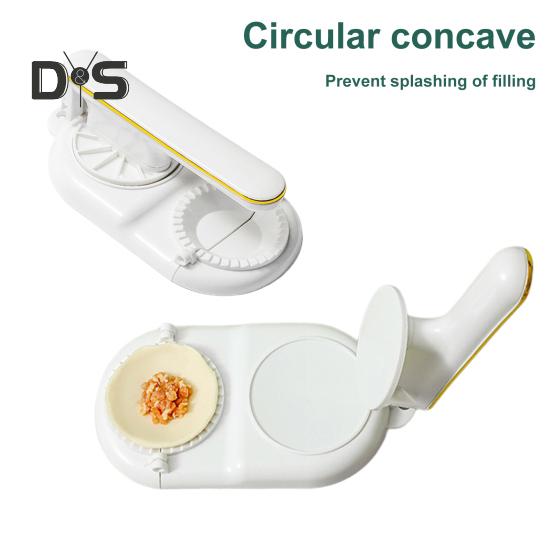 Výrobník knedlíků Přenosný multifunkční návod 2 v 1 pro rychlou výrobu knedlíků Empanada Výrobník knedlíků Lis na vaření v kuchyni