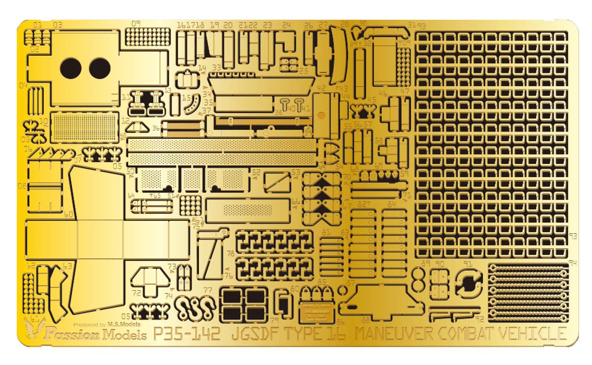 

Набор масштаба Passion Models для мобильной боевой машины Тип 16 Совместим с MM35361 Детали для пластиковой модели 1/35 Фототравление (с цепочкой) Tamiya P35-142 золотой