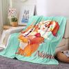 Custom Name "Adventurous Forest Friends" blanket for Couch & Bed, Plush Cozy Fuzzy Blanket Super Soft & Warm Blankets for Fall and Winter. 0908424