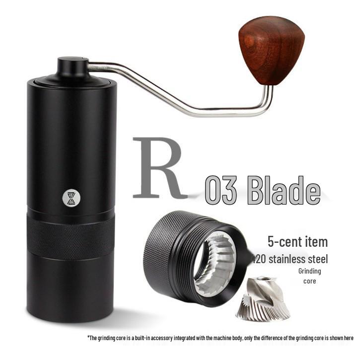 

CNC Steel Core Hand-Crank Coffee Grinder - Manual Bean Grinder
