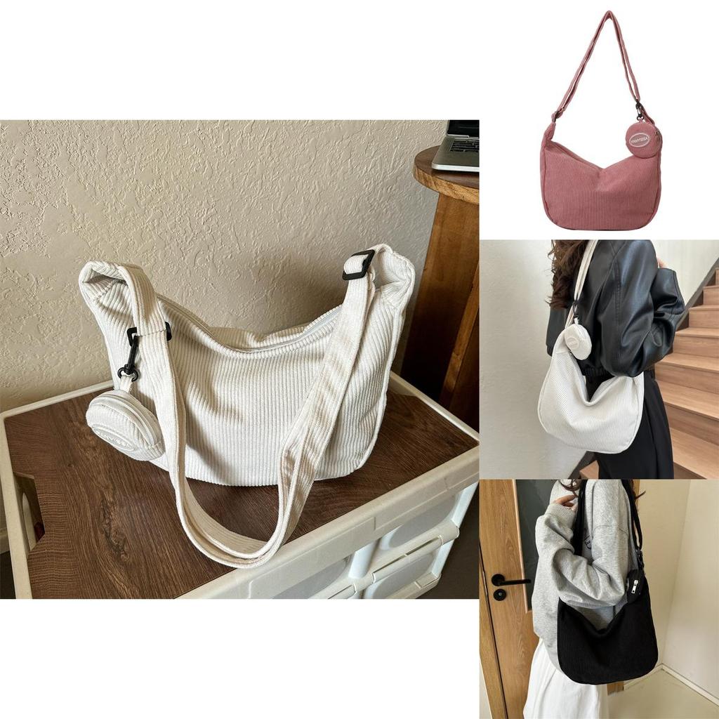 Stylish Versatile Womens Crossbody Bag With Vintage Chic Design And Soft Canvas Material