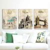 Landscape Oil Painting Famous Architectural Art Canvas Painting Gift Painting Living Room Corridor Study Home Decoration Mural No Frame
