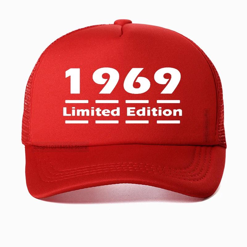 Unisex Limited Edition 1969 Unisexs Baseball Cap 13 Colours 50th Birthday gift Dad hat Summer Mesh Breathable Trucker hats Casquette