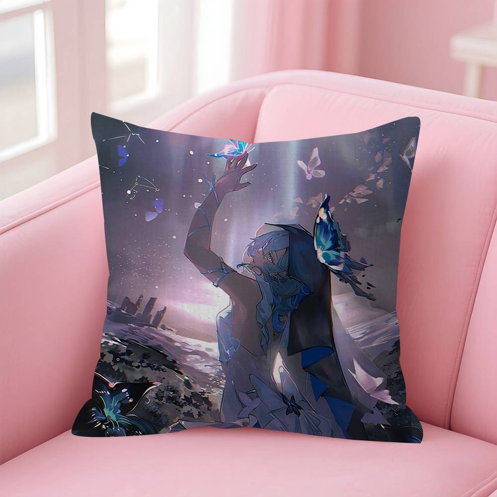 

Cartethyia Wuthering Wave Pillowcase Toon Gift Cushion Cover Bedroom Home Sofa Chair Seat Decor Pillow Case 30x30 cm