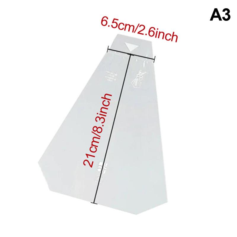 

100 шт., утолщенные треугольные прозрачные пакеты для сэндвичей с хлебом, пакеты для выпечки пищевых продуктов A3