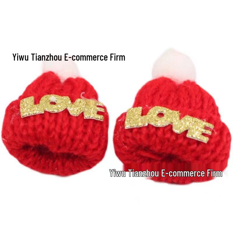 Children's Cute Mini Knitted Christmas Hat Hair Clip – Holiday Gift