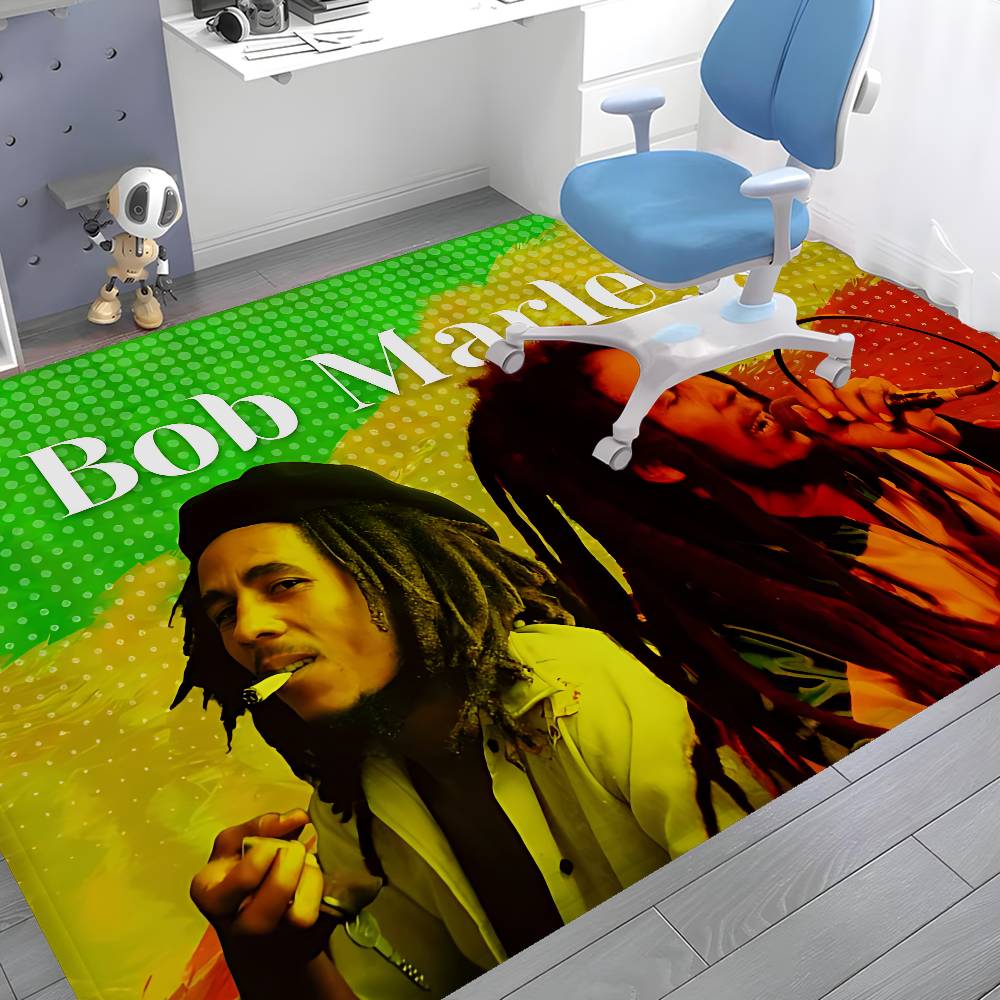 B-Bob Marley Room Mats Retro Multiple Choice Living Room Kitchen Rug Non-Slip Welcome Rug