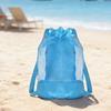 Mesh Beach Bag Fitness Swimming Breathable Lightweight Large Capacity Multi Purpose Shoulder Handheld Foldable Travel Sports