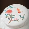 Creative Ink Landscape Pattern Ceramic Tea Caddy with Lid Sealed Moisture-proof Storage Jar Countertop Crafts Decoration Jar