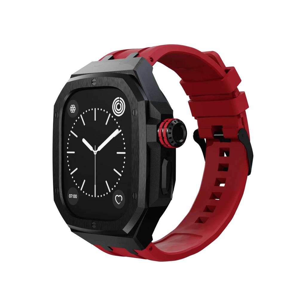 Kit di Modifica di Lusso per Apple Watch Ultra 2/Ultra 49MM Cinturino+Cassa in Acciaio Inossidabile per IWatch Serie 49mm Accessori
