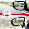 Blind Spot Mirror, Rectangle Shaped HD Glass Frameless Convex Rear View Mirror with wide angle Adjustable Stick for Cars SUV and Trucks, Pack of 2