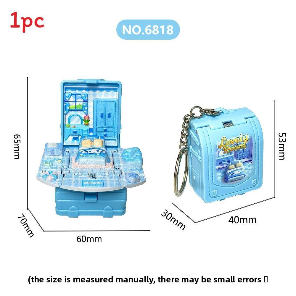 3d Pop Up Puzzle Book Keychain With Fortress Scene For Stress Relief And Creative Gift