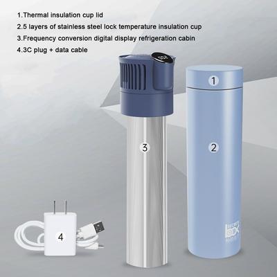 Příruční chladicí box na inzulín USB nabíjení Automatická regulace teploty Lednička na léky Šálek LCD digitální displej