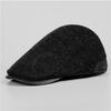 Hat Men's Autumn and Winter Beret Corduroy Casual Forward Hat Medium and Old Thermal Cap