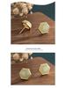 Gold-Inlaid Imitation Hetian Jade Celadon Earrings with Court Style Design for Hanfu Cheongsam Costumes