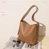 New Fashi Women Bucket Bag Large Capacity PU Leather Tote Bag Commuter Shopping Underarm Shoulder Bag For Girl