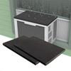 Air Conditioner Rain Cover Magnetic Attachment Noise Reduction Weather Protection 17 12 Inch Foam 2pcs Black Set