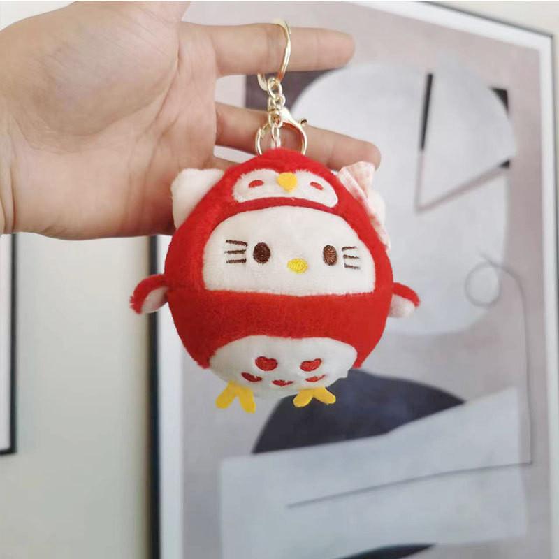 Entzückender Eulen-Plüschtier-Schlüsselanhänger im japanischen Stil Weiche PP-Baumwolle 15cm Niedliches Geschenk