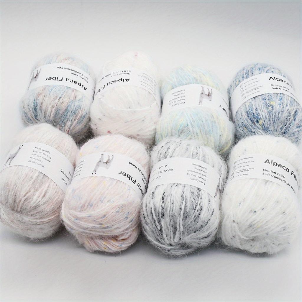 6-Pack Soft Cashmere Wool Acrylic Blend Yarn (50g/280m Per Skein) Multi-Color for Knitting & Crocheting Sweaters 3.5-4.5mm Needle/Hook Handmade Yarn
