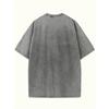 Men's Heavyweight Vintage Washed T-Shirt - Oversized Loose Fit Round Neck Short Sleeve Top, Soft Durable ,Spring/Summer Casual Wear - Machine Washable
